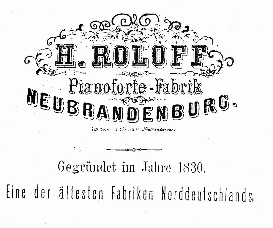H. Roloff Anzeige